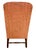 Hickory Furniture Queen Anne Style Wingback Chairs in Coral Chinoiserie Jacquard – A Pair For Sale - Image 4 of 5