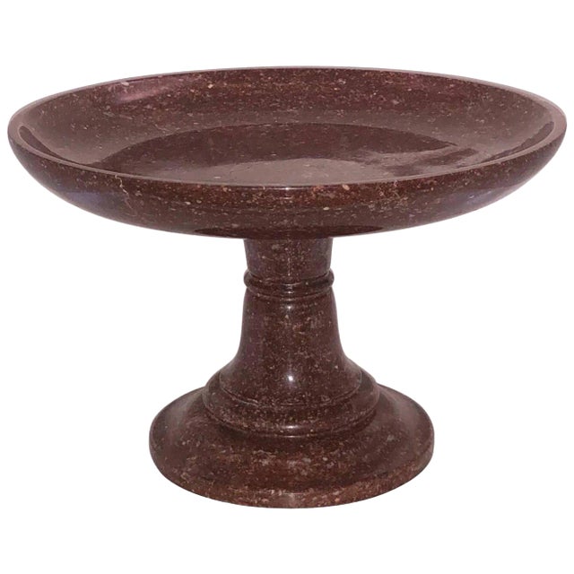 19th Century Antique Swedish Porphyry Tazza For Sale