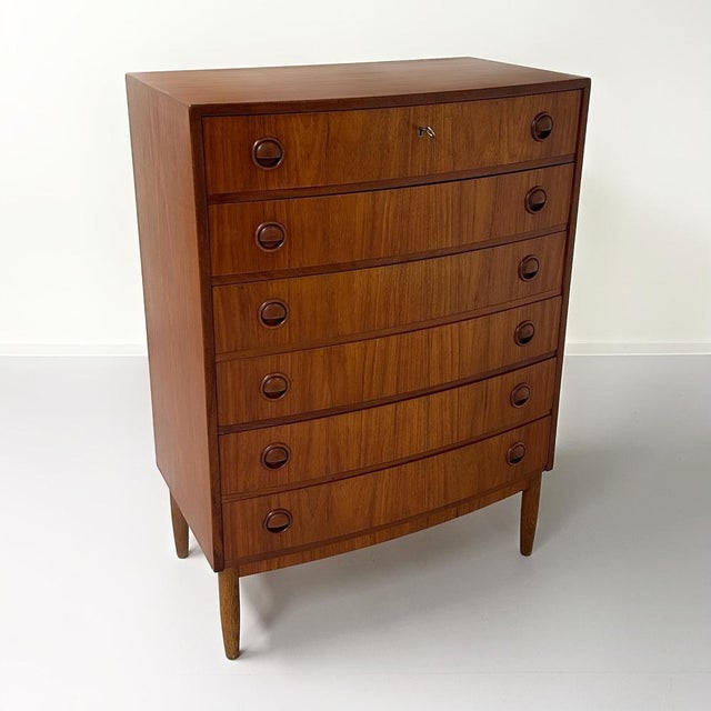 Teak Danish Chest of Drawers with 6 Drawers, 1960s For Sale - Image 3 of 12