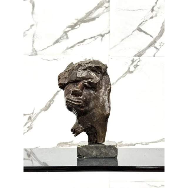 Modern Sculpture of Face by Liliana Casella Muratti, 1970s For Sale - Image 3 of 8