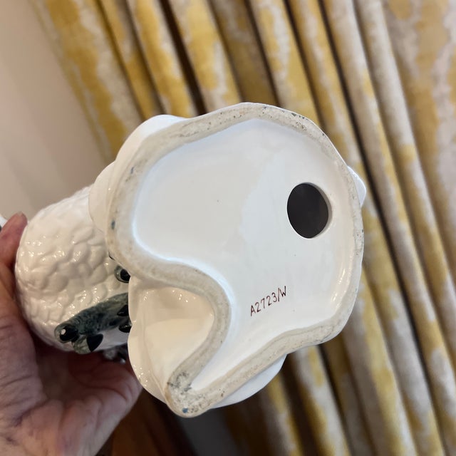 Vintage Mid Century Porcelain White Cockatiel Birds- A Pair For Sale In New York - Image 6 of 8