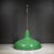 Benjamin 16" Enameled Porcelain Green Industrial Pendant Lights c.1950-Set of Two For Sale - Image 10 of 11