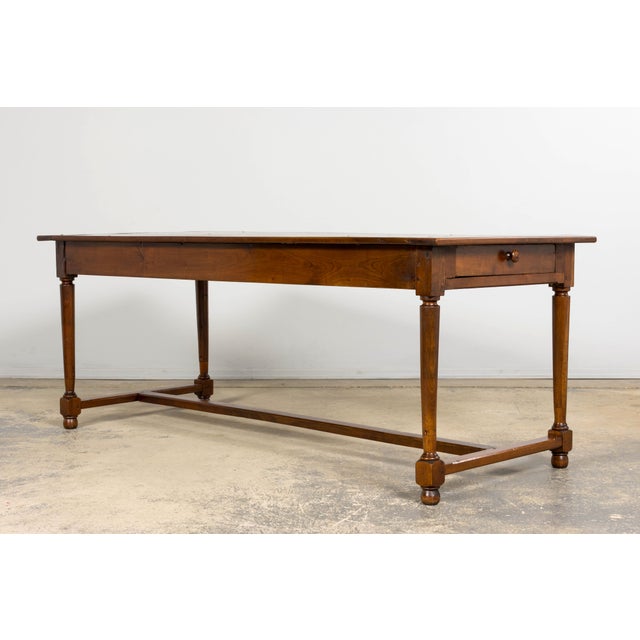 Mid-19th Century French Walnut Dining Table With Drawers, Provence For Sale - Image 13 of 18