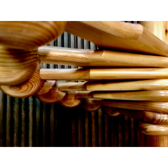 1970s Sculptural Hooks Pine Wood Coat Rack, 1970s For Sale - Image 5 of 16