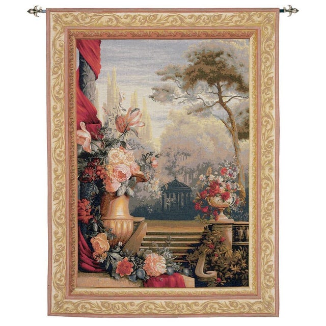 This tapestry is inspired from the formal Trianon Gardens at the Palace of Versailles. The bouquet is from the most...