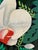 Green Vintage Hand-Painted Tropical Coastal Pedestal For Sale - Image 8 of 12