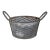 Vintage Galvanized Olive Gathering Basket For Sale