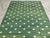 Textile Handmade Cotton Fleur Rug, Forest Green and White Dhurrie - 5'x7' For Sale - Image 7 of 12