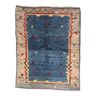 Vintage Persian Gabbeh Rug, 05'01 X 06'05 For Sale