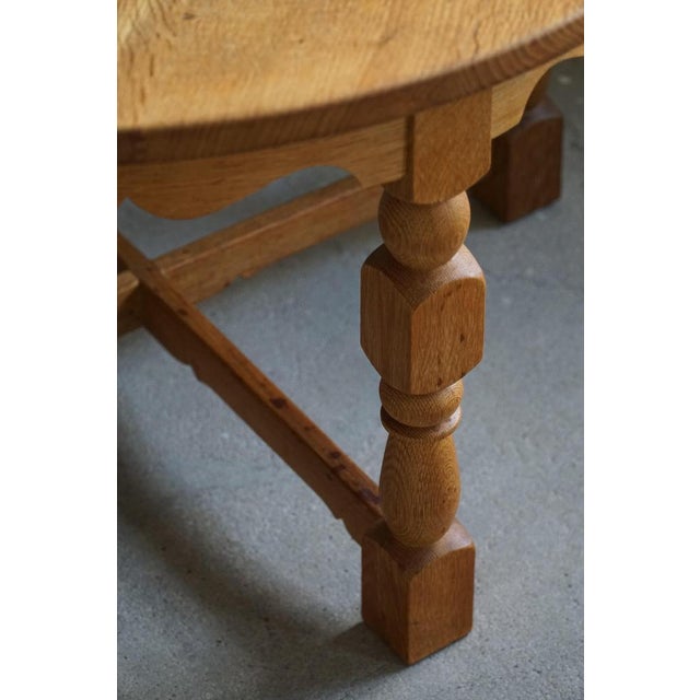 Mid-Century Danish Side Table in Oak by Henning Kjærnulf, 1960s For Sale - Image 13 of 14