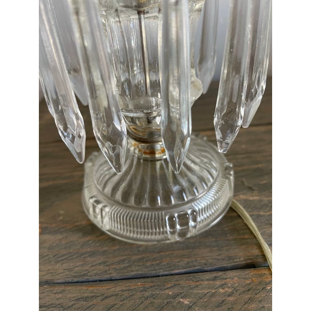 Vintage Table Lamp With 'Icicles' For Sale - Image 4 of 6