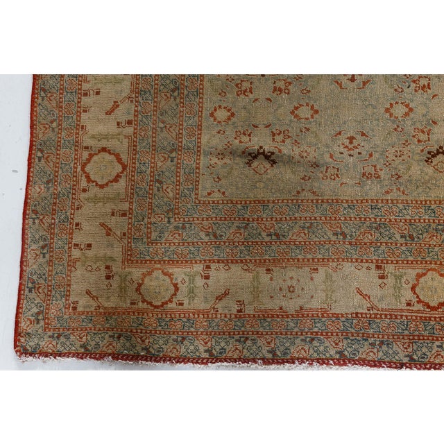 Authentic 19th Century Persian Tabriz Handmade Wool Rug For Sale In New York - Image 6 of 8