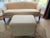 Upholstered Apartment Sofa With Ottoman & Designer Pillows For Sale In Richmond - Image 6 of 8