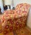 English Custom English Rolled-Arm Club Chair in Barrow "Capstan Azalea" Floral Fabric For Sale - Image 3 of 10