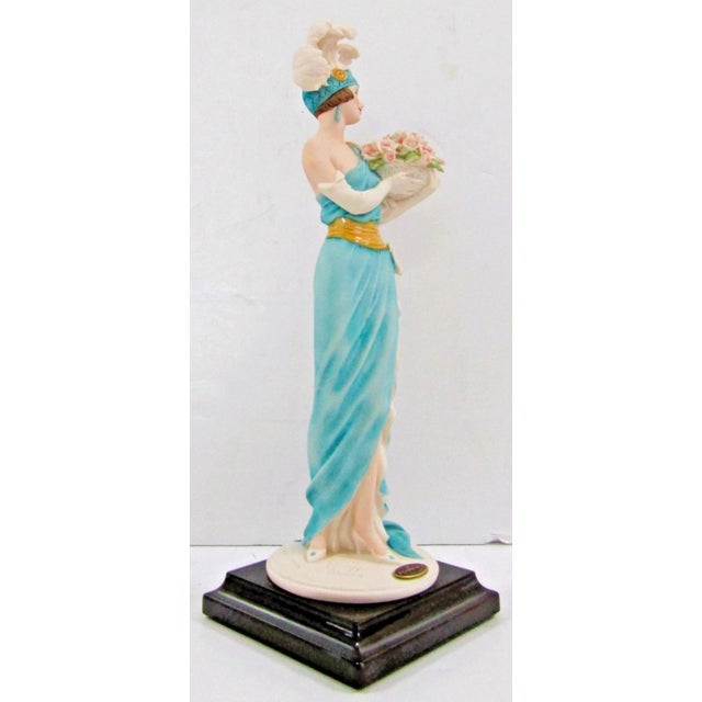 Green 1980s Giuseppe Armani Figurine Presentation 1414c Made in Italy For Sale - Image 8 of 13