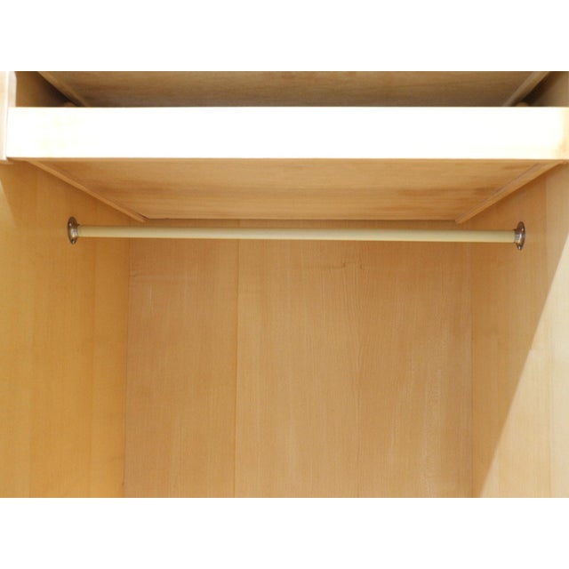Wood Mid Century Modern Vintage Teak Single Armoire Wardrobe by White and Newton Danish Style For Sale - Image 7 of 15