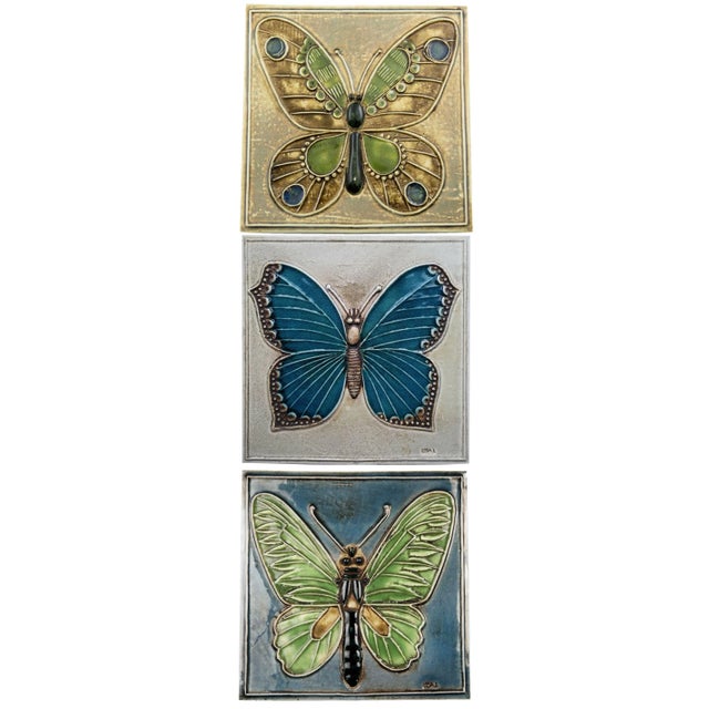 Ceramic Tiles by Lisa Larson for Gustavson, 1970s, Set of 3 For Sale - Image 14 of 18