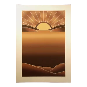 Jules Roch "Days End" Hand Signed Limited Edition Fine Art Serigraph