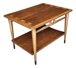 1961 Lane Acclaim Dovetail Walnut Side Table