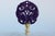 Metal Deep Purple Chinese Carved Stone Lamp Finials on Brass Hardware - A Matching Pair For Sale - Image 7 of 7