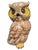 Striking large vintage Mexican folk-art owl sculpture, attributed to the pottery tradition of Tonalá, Jalisco, Mexico, and...