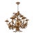 Italian Gilt Tôle Chandelier For Sale