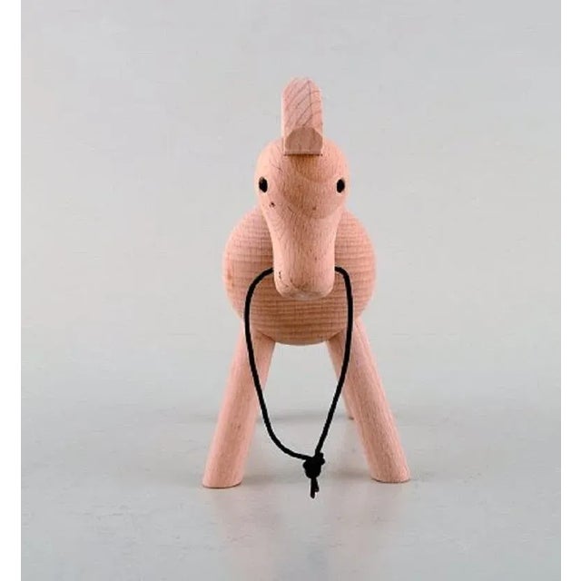 Kay Bojesen, Denmark. Wooden horse. Danish design, 20th/21st century. Measures: 14.5 x 14 cm. Stamped. In perfect condition.