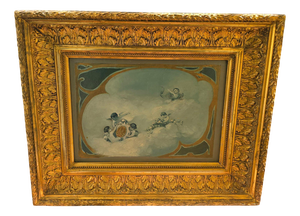 Preparatory Study, 19th Century, Oil on Canvas, Framed