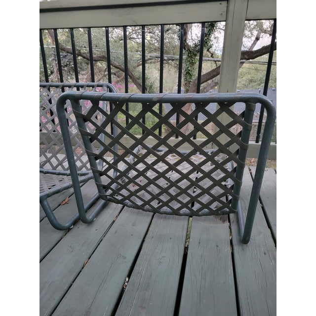 1990s Attributed to Brown Jordan Style Low Chairs- Set of 4 For Sale In Austin - Image 6 of 9