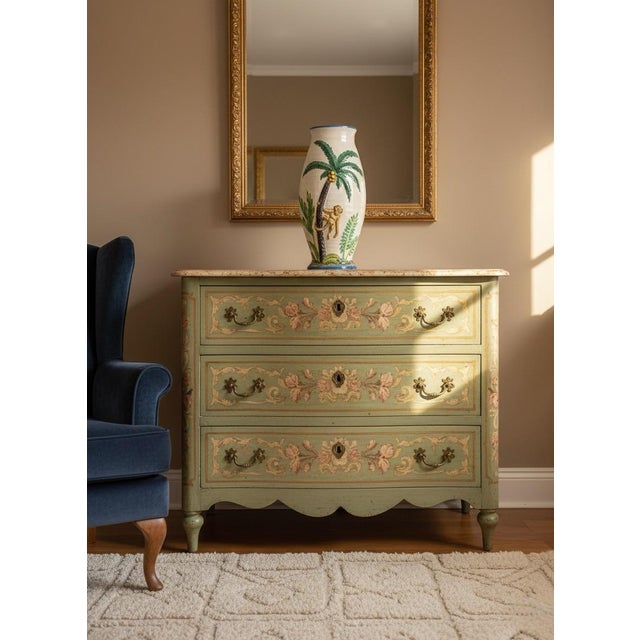 White Whimsical Italian Relief Ceramic Monkey & Palm Tree Vase For Sale - Image 8 of 9