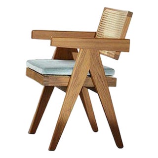 051 Capitol Complex Office Chair with Cushion by Pierre Jeanneret for Cassina For Sale