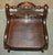 Wood Set of Antique Victorian English Hand Carved Hall Chairs with Rotating Handles, 1880 For Sale - Image 7 of 18