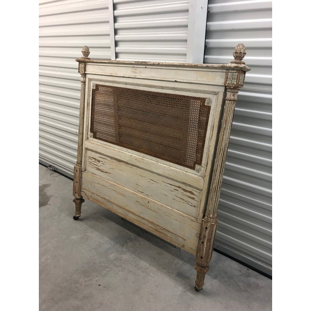 Antique French Cane Twin Headboard and Footboard 2 Pieces Chairish