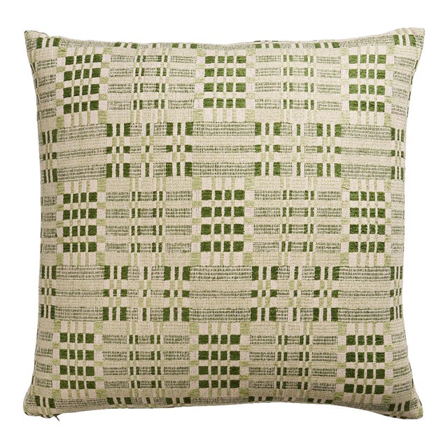 Schumacher Brimfield 20" Pillow In Leaf For Sale