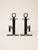 1950s Modernist Steel Andirons, 1950s, Set of 2 For Sale - Image 5 of 5