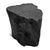 Solid lychee wood stump stool or side table. Attractive modern black finish subtly highlighting the natural wood grain....