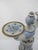 Ken Edwards El Palomar Blue Tonala Mexico Folk Figural Pottery 2 Arm Candelabra For Sale - Image 4 of 11