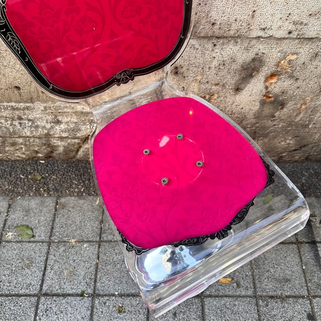 Neo-Baroque Stool in Acrylic Glass from Acrila, France, 2000s For Sale - Image 16 of 18
