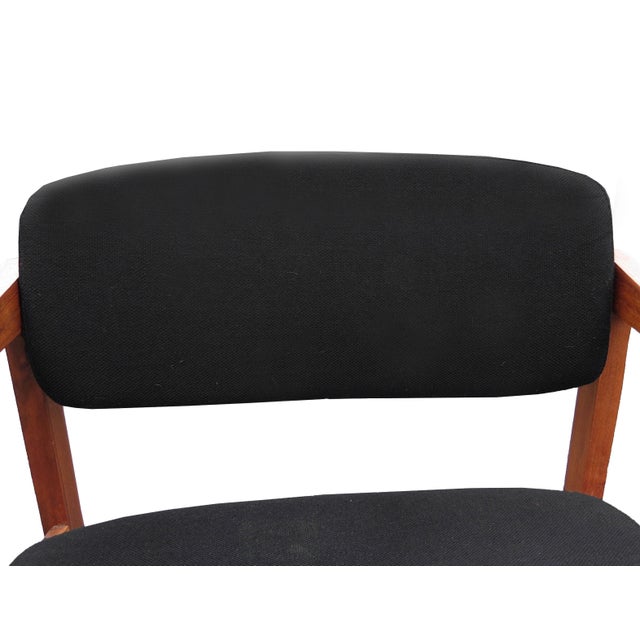 Vintage Mid Century Eck-Adams Walnut Armchairs - a Pair For Sale - Image 10 of 12