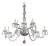 1990s Large Transitional Czech Crystal Chandelier For Sale