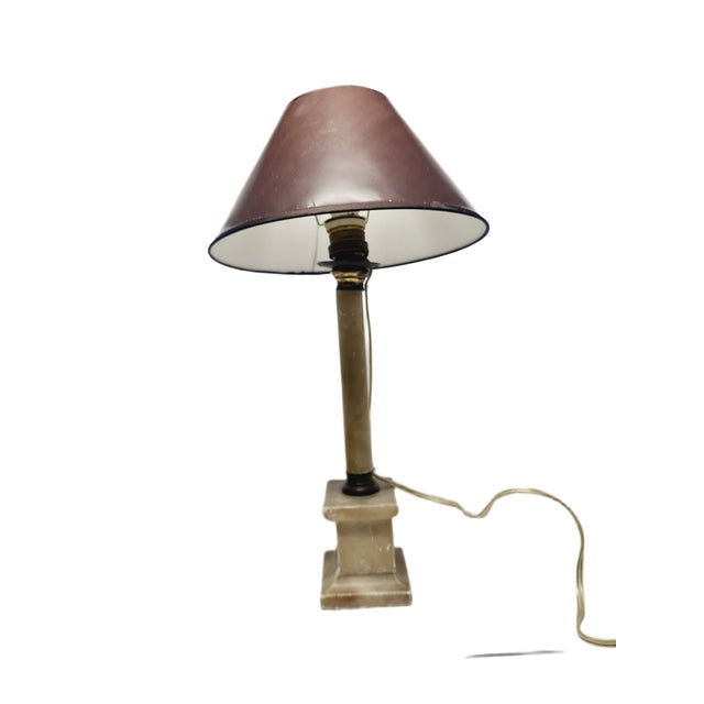 Purple Art Deco Bedside Lamp, Belgium, 1950s For Sale - Image 8 of 9