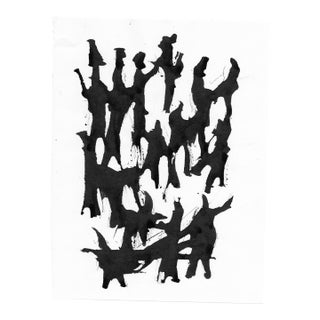 1991 Mark Dorman Abstract Dancers Painting For Sale