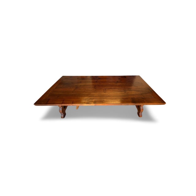 19th Century Spanish Trestle Dining Farm Table For Sale In Charleston - Image 6 of 15
