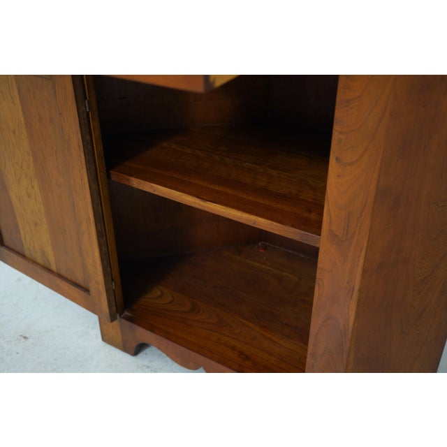 Wood Pair of Stickley Cherry Valley Open Corner Cabinets For Sale - Image 7 of 18