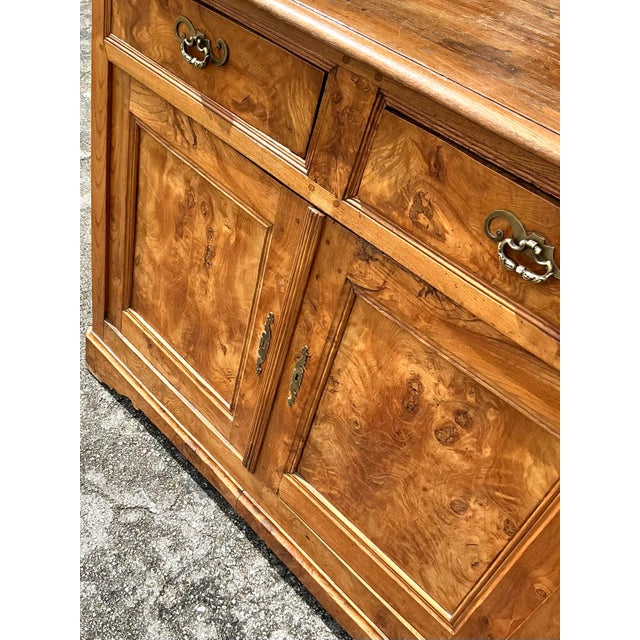 Chocolate Vintage Boho 19th Century Burl Sideboard For Sale - Image 8 of 12