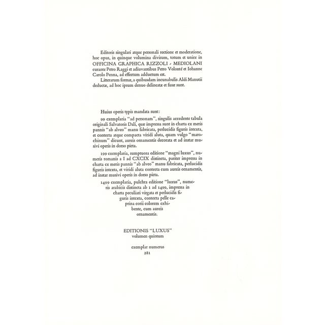 1967 Salvador Dalí Biblia Sacra "Abraham, Pater Multarum Gentium" (Abraham, the Father of Many Nations) For Sale In New York - Image 6 of 7
