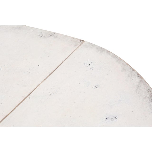 Gray Large Antique Swedish Drop-Leaf Gateleg Dining Table, 1920s For Sale - Image 8 of 14