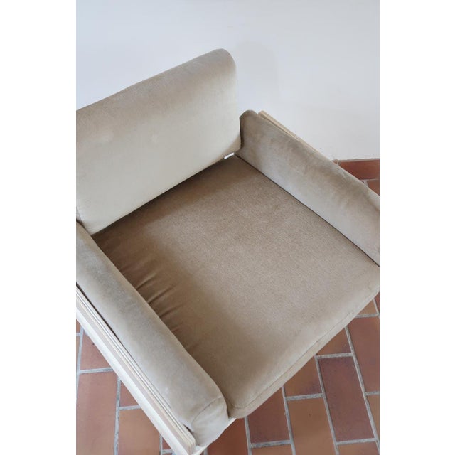 Space Age Bentwood and Velvet Lounge Chair on Castors, 1970s For Sale - Image 6 of 16
