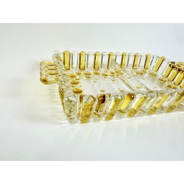 Yellow Vintage Bolero Bowl by Walther Kristalglass, 1970s For Sale - Image 8 of 9