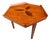 Mid Century Modern Lane Altavista Walnut Hexagon 3 Leg Side Table W/ Inlay For Sale